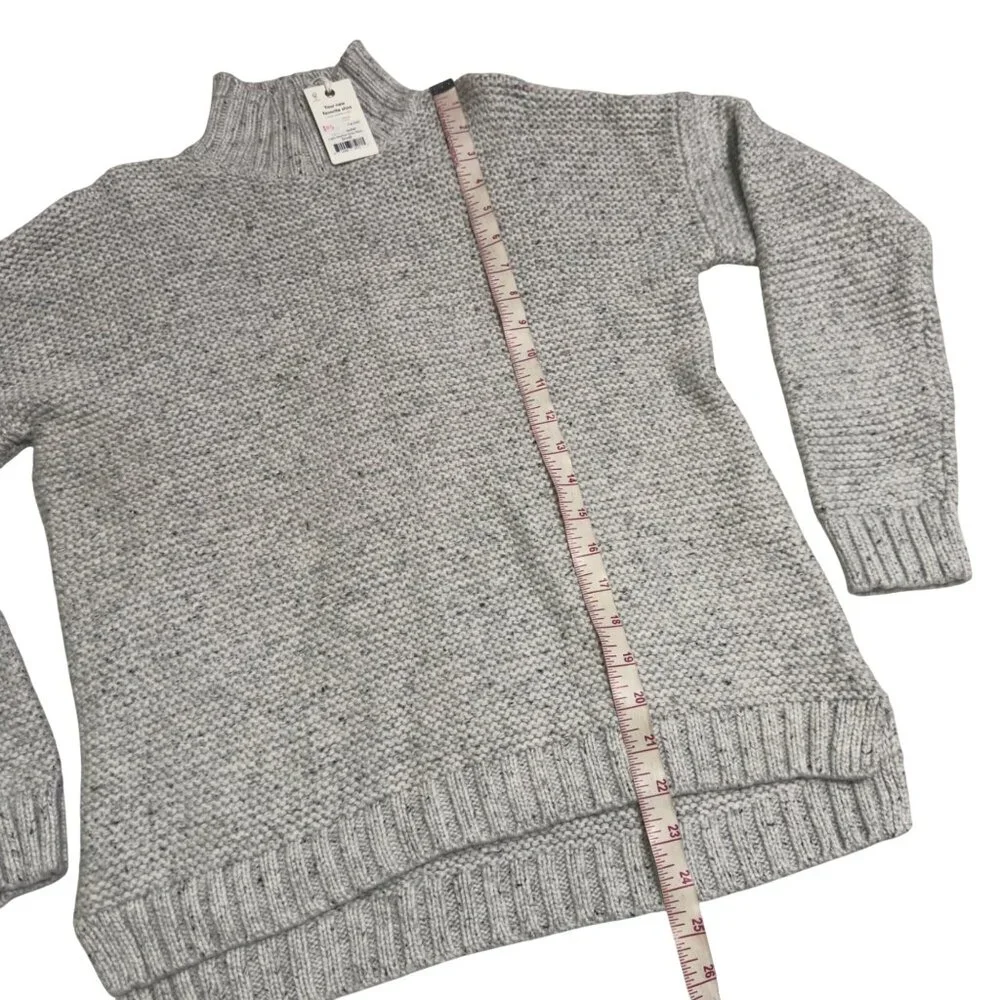 Marine‎ Layer Remi Womens Heather Grey Neps Turtleneck knit Sweater size Small
